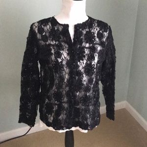 Black Lace Sara Campbell Blouse
